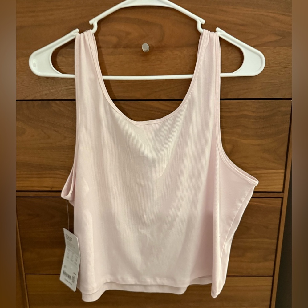 Athleta SIGNATURE RIB SQUARE NECK CROP TANK Size XL - Picture 6 of 11